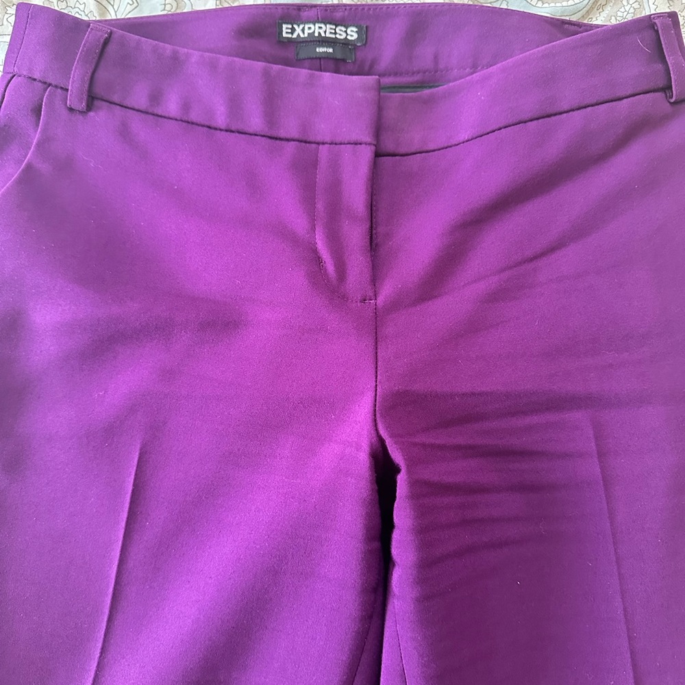 Express Size 00 Columnist Pants - Purple